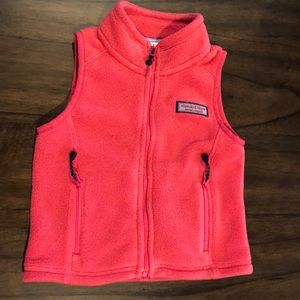 Vineyard Vines 2T Coral fleece vest